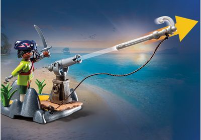 PLAYMOBIL PIRATES Rinkinys Kova su didžiuoju krabu 71532