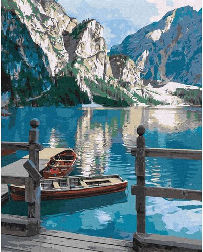 Tapyba pagal numerius IDEYKA Kalnų ramybė, 40 x 50 cm