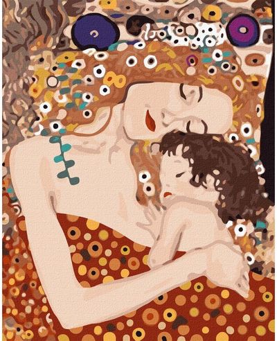 Tapyba pagal numerius IDEYKA Motina ir vaikas 40x50 cm.