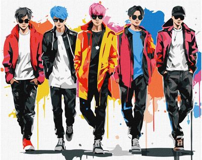 Tapyba pagal numerius IDEYKA Muzikinė grupė, 40 x 50 cm