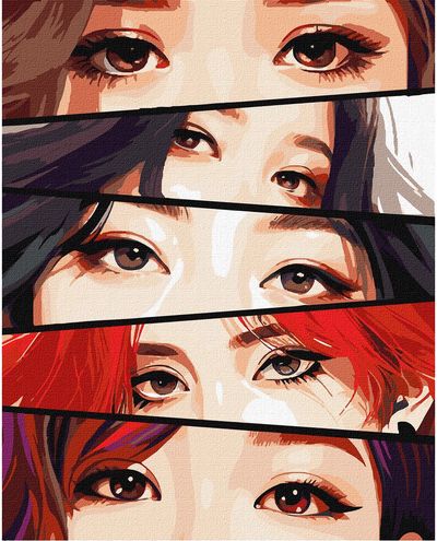 Tapyba pagal numerius IDEYKA Žavios akys, 40 x 50 cm