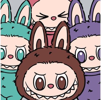 Tapyba pagal numerius IDEYKA Labubu komanda, 25 x 25 cm