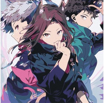 Tapyba pagal numerius IDEYKA Tvirta draugystė, 40 x 40 cm