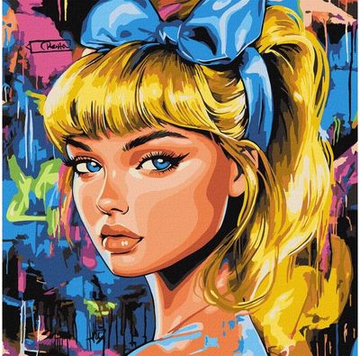 Tapyba pagal numerius IDEYKA Šiuolaikinė Pelenė, 40 x 40 cm