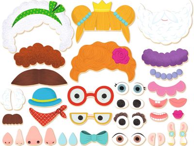 Lavinamasis žaislas DJECO Inzebox Mediniai magnetai ir metalinė dėžutė portretai