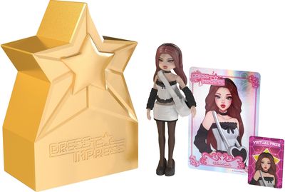 DRESS TO IMPRESS Paslaptinga lėlė, 10 cm