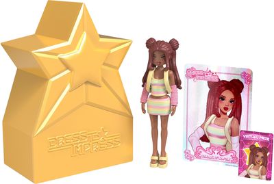 DRESS TO IMPRESS Paslaptinga lėlė, 10 cm