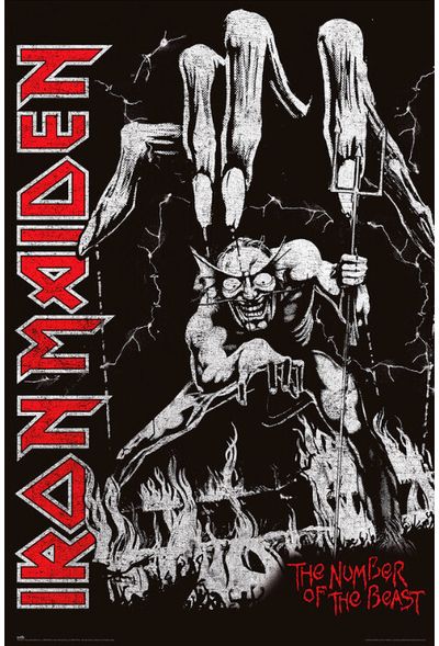 Plakatas Iron Maiden - Number of Beast, 61 x 91,5 cm