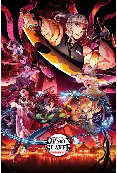 Plakatas Demon Slayer - Entertaiment District, 61 x 91,5 cm
