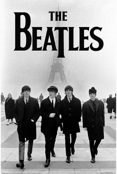 Plakatas The Beatles - Eiffel Tower, 61 x 91,5 cm