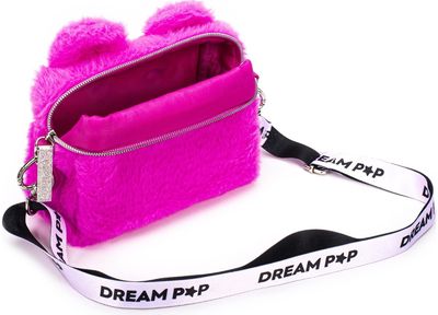 Dėklas TCD KIDS Furry Pink Bear, su rankena