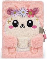 Dienoraštis TCD KIDS Furry Pink Hedgehog, su tušinuku ir spynele, bl