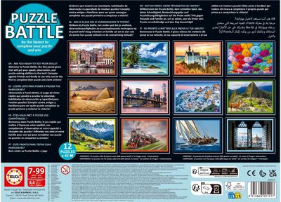 Dėlionė - stalo žaidimas EDUCA Battle Travel, 12x42 det.