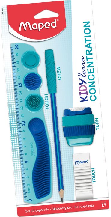 Kanceliarinys rinkinys MAPED Kidy Learn Concentration, 4 vnt.