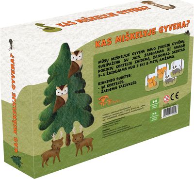 Stalo žaidimas KAS MIŠKELYJE GYVENA?