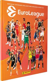 Lipdukų albumas kietu viršeliu PANINI Euroleague 2026