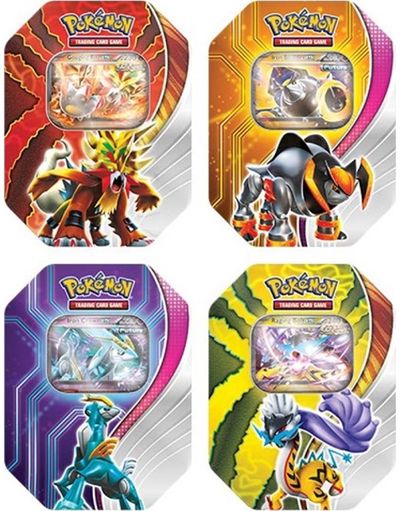 Kolekcinės kortelės Pokémon TCG skardinėje dėžutėje Paradox Destinies Ex Tin, 1 dėžutė, įv. rūšys