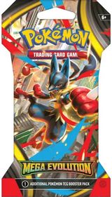 Kolekcinės kortelės Pokémon TCG Mega Evolution ME01 Sleeved Booster Pack, 1 pake lis, įv. rūšys