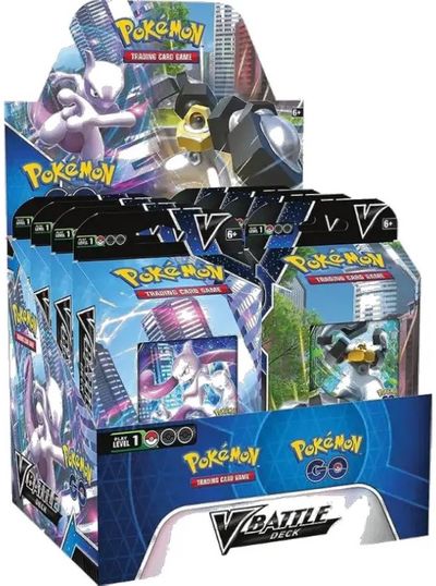 Kolekcinės kortelės Pokémon Go V Battle Deck, 1 vnt., įv. rūšys