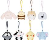 Pliušinis žaislas su virve MOCHI POP! ROUND KAWAII PLUSH BALLS 12 cm., įv. rūšys