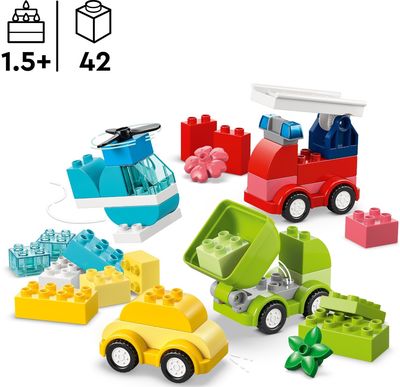 LEGO DUPLO Mano pirmosios kūrybiškos transporto priemonės 10474