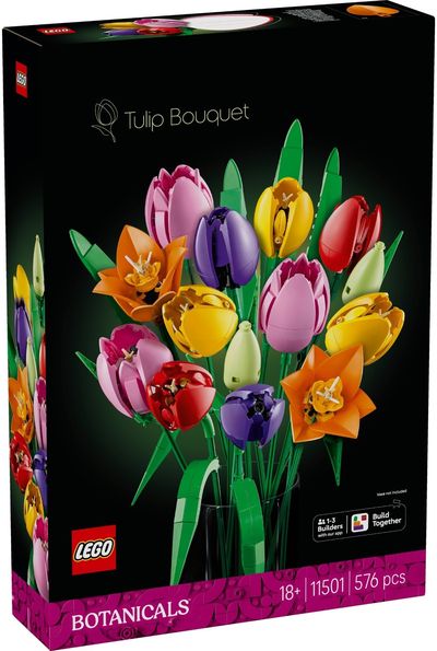 LEGO Botanicals Tulpių puokštė Gėlių dekoras 11501