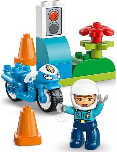 LEGO DUPLO Town Mėlynas policijos motociklas 10471
