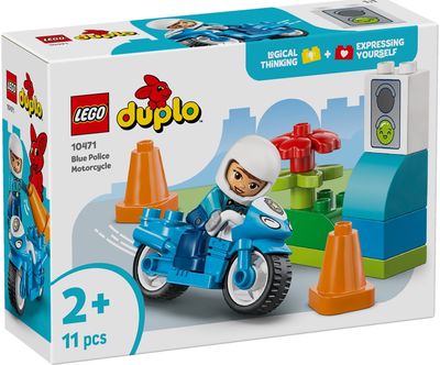 LEGO DUPLO Town Mėlynas policijos motociklas 10471