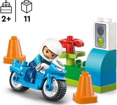 LEGO DUPLO Town Mėlynas policijos motociklas 10471