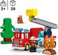 LEGO DUPLO Town Ugniagesių sunkvežimis su žarna ir ugniagesiu 10473
