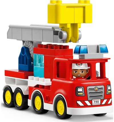 LEGO DUPLO Town Ugniagesių sunkvežimis su žarna ir ugniagesiu 10473