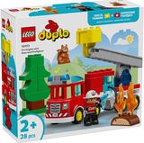 LEGO DUPLO Town Ugniagesių sunkvežimis su žarna ir ugniagesiu 10473