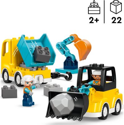LEGO DUPLO Town 3 in 1 statybinės transporto priemonės 10475