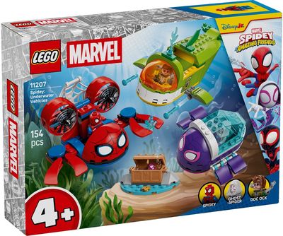 LEGO Marvel Spidey And His Amazing Friends Voriukas: povandeninės transporto priemonės 11207