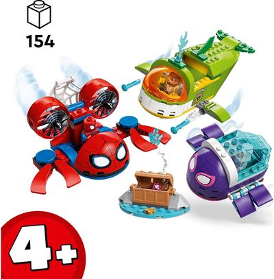 LEGO Marvel Spidey And His Amazing Friends Voriukas: povandeninės transporto priemonės 11207