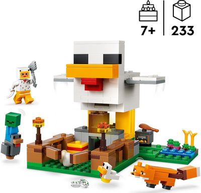 LEGO Minecraft Viščiukų ūkis, konstravimo žaislas, 21585