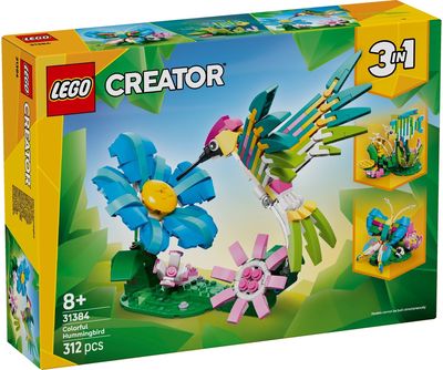 LEGO Creator 3 in 1 Laukiniai gyvūnai: spalvingas kolibris 31384