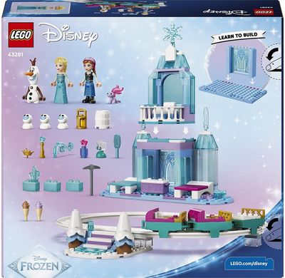 LEGO Disney Frozen Elzos ledo pilis ir smagus pasivažinėjimas rogėmis 43281