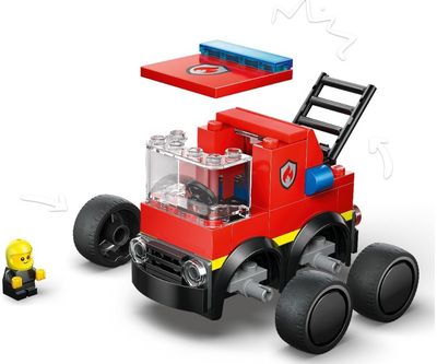 LEGO City Ratai – ugniagesių sunkvežimis, žaislas, konstravimo rinkinys, 60482