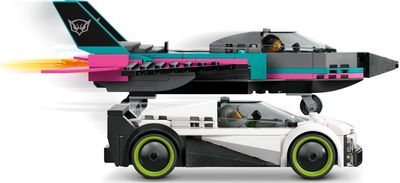 LEGO City Reaktyvinis lėktuvas prieš automobilį, automobilių ir lėktuvo žaidimo rinkinys, 60489