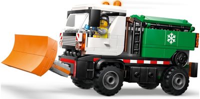 LEGO City Sniego valytuvas, žaislinis sunkvežimis, transporto priemonė su minifigūrėle, 60490