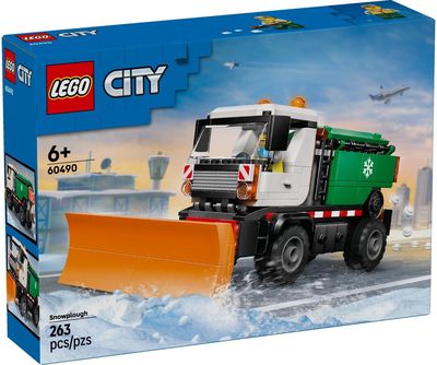 LEGO City Sniego valytuvas, žaislinis sunkvežimis, transporto priemonė su minifigūrėle, 60490