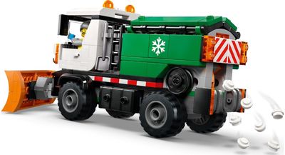 LEGO City Sniego valytuvas, žaislinis sunkvežimis, transporto priemonė su minifigūrėle, 60490