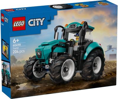 LEGO City Traktorius, ūkio žaislas, konstravimo rinkinys ir minifigūrėlė, 60498