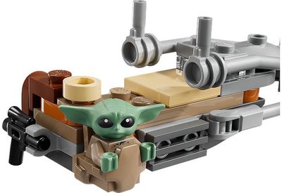 LEGO Star Wars Mandaloriečio ir Grogu greitaeigis motociklas 75436