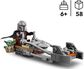 LEGO Star Wars Mandaloriečio ir Grogu greitaeigis motociklas 75436
