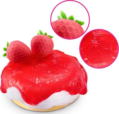 SLIME MART Kūrybinis gleivių rinkinys Braškinis sūrio pyragas