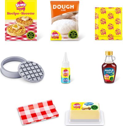 SLIME MART Kūrybinis gleivių rinkinys Waffles