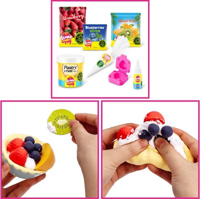 SLIME MART Kūrybinis gleivių rinkinys Fruit Tart