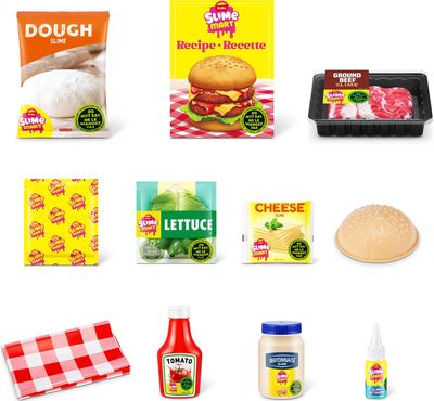 SLIME MART Kūrybinis gleivių rinkinys Mėsainis